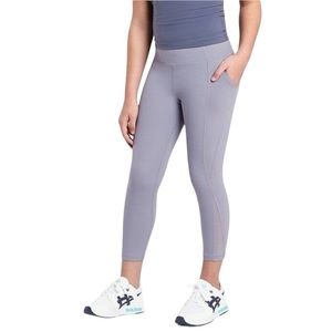 Athleta Girl Stash Your Treasures Mesh Capri Size 12 Lavender.